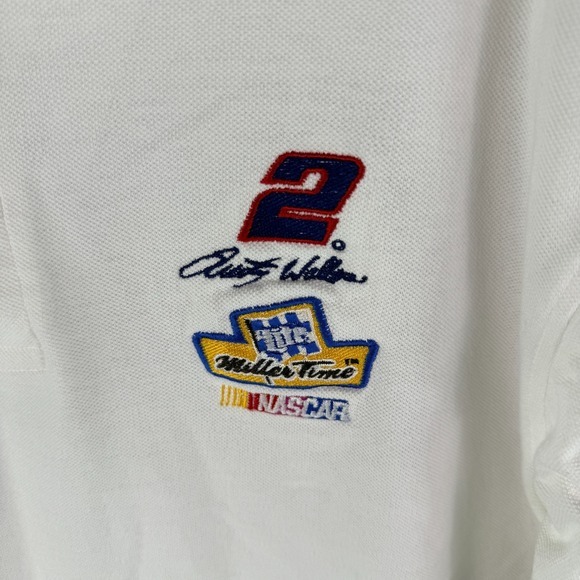 Vintage Nascar Mens Polo Shirt Rusty Wallace‎ #2 Racing Competitors View Oneita - Picture 4 of 11